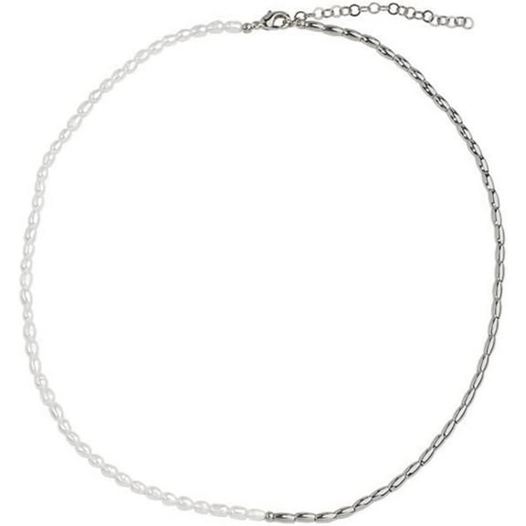 14K Gold Pearl Beaded Necklace, Freshwater Pearl Clavicle Necklace, Birthday Jewelry Gifts for Wife,Girlfriend