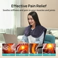 thumbnail image 6 of Heating Pads for Neck and Shoulders, 32" x 25" XXXL Electric Heated Pad for Back Pain Relief Fast Heat Pad with 2 Hour Auto Off, 6 Temperature Levels, Weighted-Edge, Machine Washable, 6 of 8