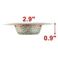 thumbnail image 2 of Unique Bargains Stainless Steel Kitchen Bathtub Basin Waste Strainer Filter Drain Hair Blocker, 2 of 2