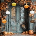 thumbnail image 4 of Eosunjian Mini Pumpkin Hanging Ornaments Thanksgiving Harvest Home Tree Decorations Reusable Hanging Pumpkin Ball for Autumn Holiday Party Supplies (Mix Color), 4 of 12