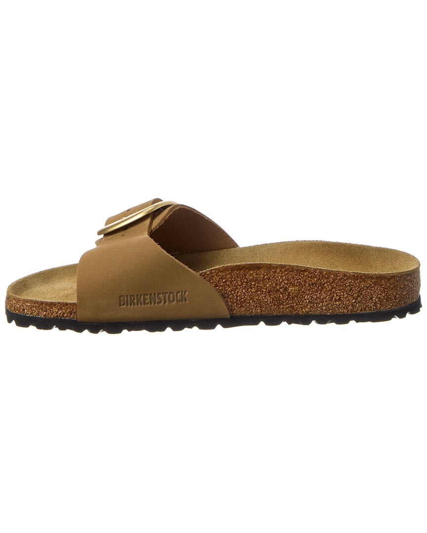 Birkenstock Madrid Big Buckle Narrow Leather Sandal, 37, Green