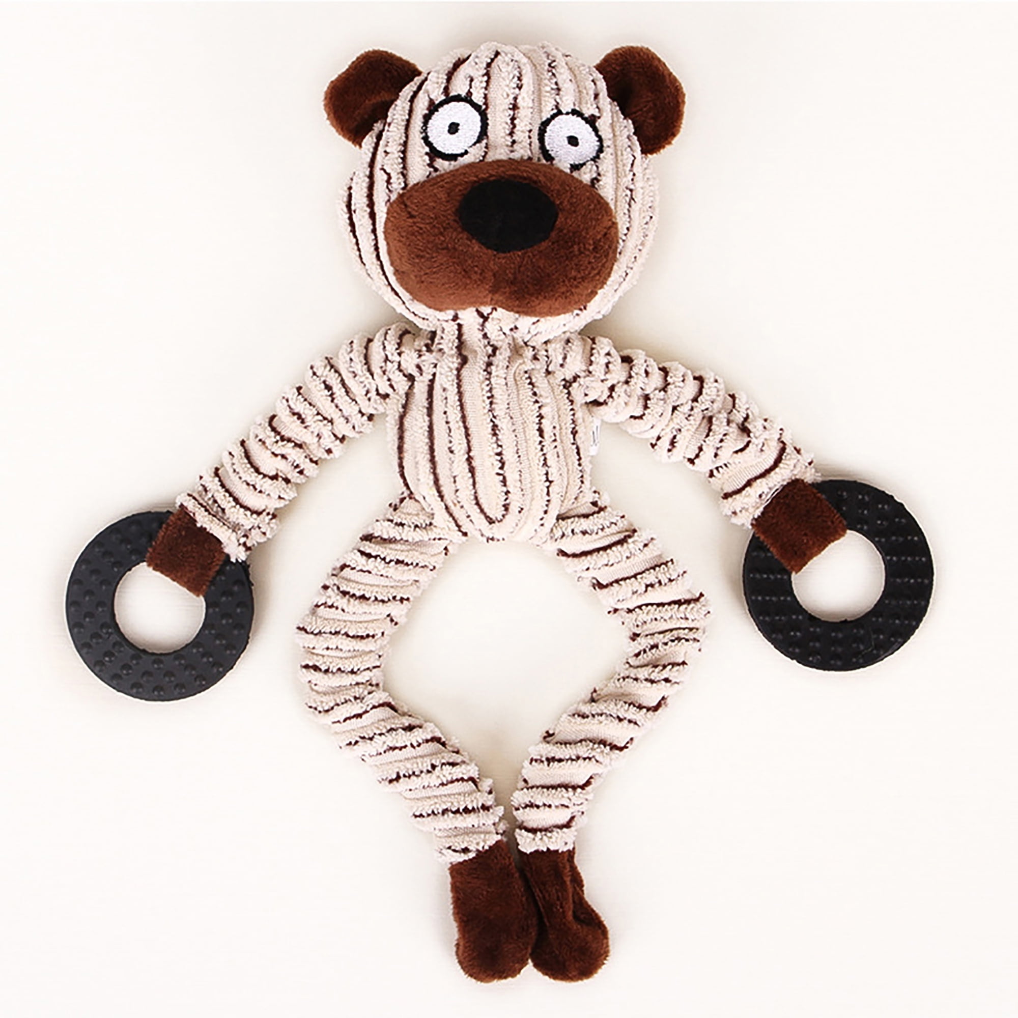 Kepooman No Stuffing Plush Animal Dog Squeaky Toy for Small Medium Large Dog Pets, Dog Chew Toy for Teething Chewing and Playtime, Single, Bear Kepooman No Stuffing Plush Animal Dog Squeaky Toy for Small Medium Large Dog Pets, Dog Chew Toy for Teething Chewing and Playtime, Single, Bear