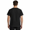 thumbnail image 4 of Yifymode Unisex V Neck Short Sleeve Medical Scrub Top, Three Pockets Lightweight Breathable Work Top Black L, 4 of 4