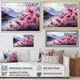 thumbnail image 4 of Designart "Delightful Volcano With Lilac Charm I" Lilacs Floater Framed Wall Decor, 4 of 5