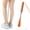 Orange, variant on Stainless Steel Shoe Aid, 11.8"-28" Adjustable Long Handle, Retractable Telescopic Build, Secure Grip, Suitable for Adults, Home, Entryway