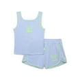 thumbnail image 2 of Disney Stitch Girls Embroidered Tank Top and Shorts Set, 2-Piece, Sizes 4-16, 2 of 12
