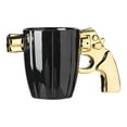 thumbnail image 2 of Taza de café tipo revólver. Taza de cerámica original y moderna para hombre. Taza de café y té de cerámica con asa en forma de revólver para hombre, 2 of 5