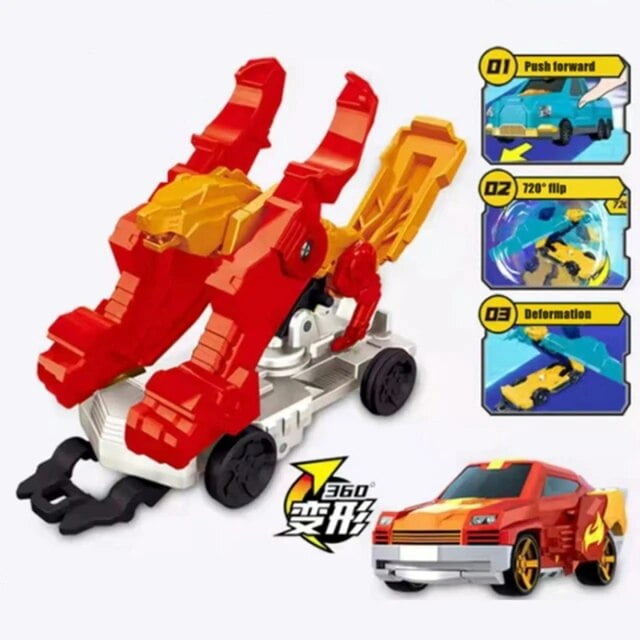 DMH Explosion Wild Speed Fly Deformation Car 4 Screechers Beast Attack Action Figures Capture Flips Transformation Surprise Gift Toy