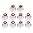 thumbnail image 1 of 10uds Rojo T3 3030 LED Coche LED Tablero Indicador Instrumento Panel Luz, 1 of 1