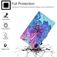 thumbnail image 2 of Colorful Case for iPad 10.9 inch 2022(10th Gen), Allytech Slim PU Leather Smart Auto Sleep Wake Card Slots Shockproof Case with Pen Holder for iPad 10 2022 (A2696 A2757 A2777), Pink Butterfly, 2 of 7