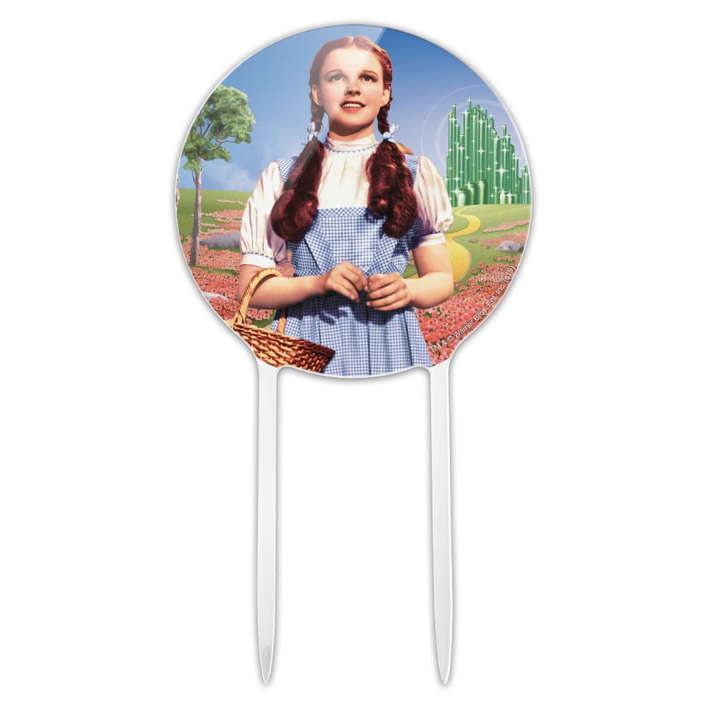 Acrylic Wizard of Oz Dorothy Character Cake Topper Party Decoration for Wedding Anniversary Birthday Graduation