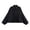 Black, variant on Women's Faux Suede Bomber Jacket Spring Lapel Pilot Coat, Casual Oversized Long Sleeves Trendy Streetwear Outerwear (Black, S)