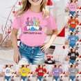thumbnail image 3 of Girls Easter Mother's Day Bunny Shirt Vintage Loose Fit Yellow Flowers Bunny Easter Story Tshirt Children Easter Tees Outfit Crew Neck Short Sleeve T-Shirt Top, 3 of 5