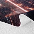 thumbnail image 5 of Manfei Cosmic Spaceships Twin Quilt Set,Celestial Planet Twin Coverlet Set,Blue Orange Black,Black Reversible,2pcs,1 Bedspread and 1 Pillowcase, 5 of 7