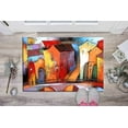 thumbnail image 5 of Gift For Her Rugs, Abstract City Rug, Outdoor Rug, Landscape Rug, Colorful City Painting Rugs, Large Rug, City View Rugs, Small Rug, 1.7'x2.3' - 50x70 cm, 5 of 8