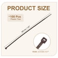 thumbnail image 2 of Uxcell Zip Ties Plastic Cable Ties, Self-Locking Wire Zip Tie Fit for Home Garden Office Workshop Travel Brown 8 Inch, 2 of 7