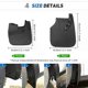 thumbnail image 3 of Exquisite 4Pcs Mud Flaps Splash Guards For Toyota Tundra 2007 08 09 10 11- 2019 Front and Rear Mudguards High Grade Semi-Rigid ABS Platic, 3 of 5