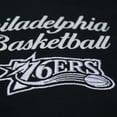 thumbnail image 5 of Men's Mitchell & Ness Black Philadelphia 76ers Hardwood Classics Camp Shirt, 5 of 7
