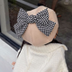 thumbnail image 3 of Boina de invierno para niñas, gorro de boina decorado con lazo, 3 of 5
