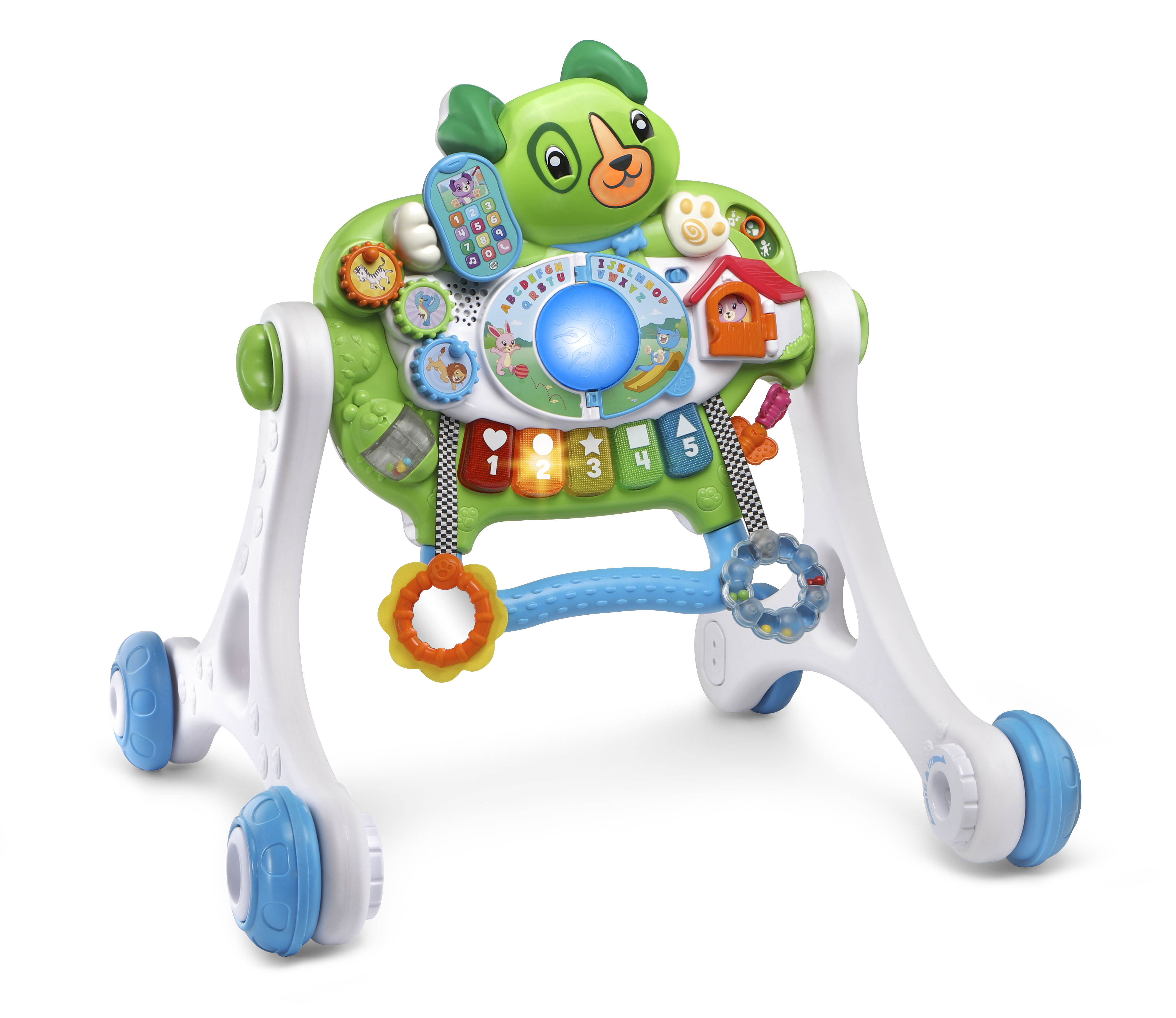 Scout's 3-in-1 Get Up and Go Walker, Baby Gym, Floor Play Toy, Green - image 3 of 11