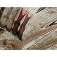 thumbnail image 4 of Ambesonne American Quilted Bedspread Set 3 Pcs, Rustic Wild West Boots, Queen Size, Beige Red Black, 4 of 5