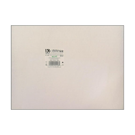 White Classic Craft Felt, 1 Each