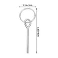 thumbnail image 3 of Miangastore Anneau de Tente de Remplacement 10 Pcs Anneau d'Aiguille Unique Connecteurs de Mât de Tente Kit d'Accessoires de Réparation de Tente de Camping en Plein Air Randonnée Voyage Argent, 3 of 8