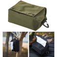 thumbnail image 2 of Funda para caja de pañuelos de camping, funda para servilletas, funda para colgar para decoración de baño y oficina Verde, 2 of 6