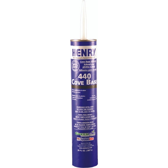 Henry 12107 30 oz Tube Of #440 Cove Base Adhesive - Quantity of 2