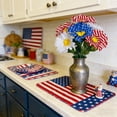 thumbnail image 5 of XGFHYJEH Artificial Flower Patriotic Memorial Bouquet Red White and Blue flowers with Daisy 4th of July Flowers for Cemetery Table Centerpiece Memorial Day Home Decor, 5 of 5