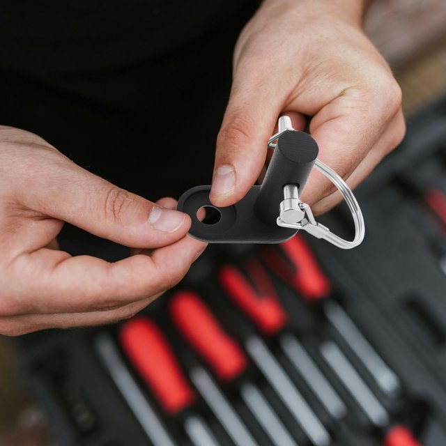 LOLIPPYY 1Ensemble Attelage de Remorque de Vélo en Acier Inoxydable Noir pour Activités Extérieures