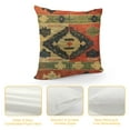 thumbnail image 4 of ONETECH Geometric Wool Jute Square Throw Pillow Covers -Decorative  Multicolour Cushion Covers Perfect for Sofa/Couch/Bed/Home/Outdoor/Car, 4 of 5