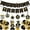 Black Gold, variant on Grad Decoration Graduation Balloon Honeycomb Table Toppers Cake Toppers for Graduation Party Decoration Supplies Black Gold