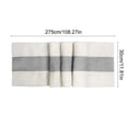 thumbnail image 3 of AUNVITO Linen Braid Patchwork Decorative Table Runner 12 x 108 Inch Farmhouse Tablecloth for Dining Table Kitchen Counter Holiday Party Decor, 3 of 6