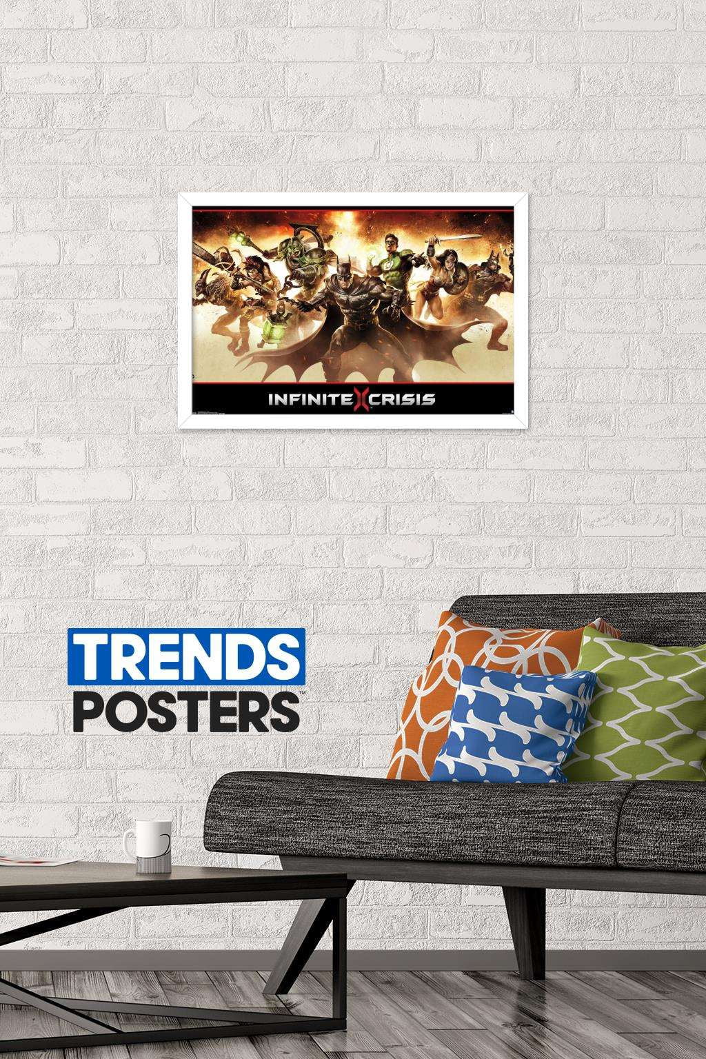 DC Comics - Infinite Crisis - Group Wall Poster, 14.725" x 22.375", Framed