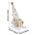thumbnail image 3 of Qwtwty Christmas Gifts Christmas Sleigh Santa Claus Snowman and Reindeer Figurines Festive Decorative Pieces, 3 of 6