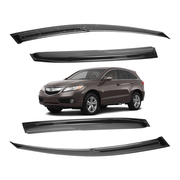 Window Visors Vent For 2013-2018 Acura RDX JDM 3D Wavy Mugen Style Rain Guards š