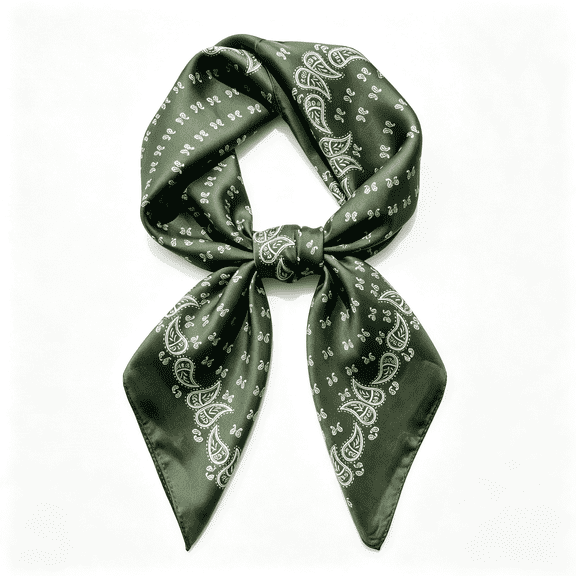 TELOLY Head Hair Scarf for Women Neck Scarf Like Satin Silk Hair Bandana Square Scarves Fashion Accessories,Silk Head Scarf 27.5"