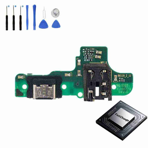 Eutoping USB Charging Port For Samsung Galaxy A20S A207 Dock Connector Charger Board Assembly Replacement with Tool