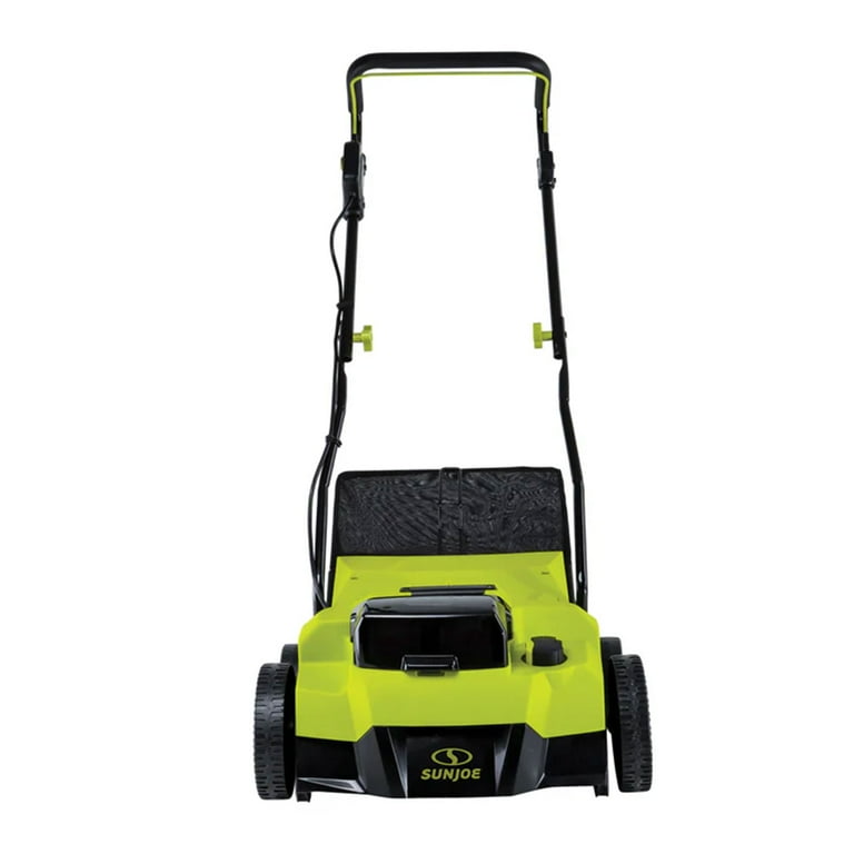 Sun Joe 24V Scarifier/Dethatcher Kit, 14-inch, 5-Depth, Dual