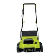 Sun Joe 2x24V Cordless Lawn Dethatcher & Scarifier Yard Machine with Collection Bag, 15-Inch