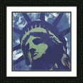 thumbnail image 2 of Stephen Chambers 20x20 Black Ornate Wood Framed With Double Matting Wall Art Titled - Lady Liberty 3, 2 of 6