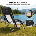 thumbnail image 6 of Alvantor Camping Chair - Folding Outdoor Chair with Mesh Back, Cup Holder, Heavy Duty 250 LBS, Portable with Carry Bag for Beach Picnic, 6 of 7