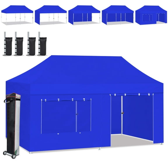 Eurmax USA 10'x20' Outdoor Party Wedding Tent Heavy Duty Canopy ,Blue