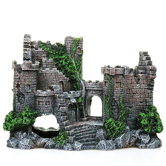 Aquarium Fish Tank Landscaping Simulation Retro Castle Aquarium Decoration Ornaments