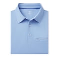 thumbnail image 3 of DTWOOO Men’s Hidden Zip Pocket Polo Shirts Short Sleeve Casual Solid Stylish Dry Fit Performance Golf Polo Shirts for Men, 3 of 9