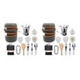 thumbnail image 4 of Wosthever 11pcs Camping Cookware Mess Kit w/ Carabiner Pot Set Stoves Type1 NO1, 4 of 5