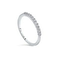 thumbnail image 2 of Bague de Garde Empileur de Mariage en Or Blanc 14K Diamant 1/4ct, 2 of 4