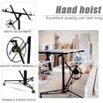 thumbnail image 2 of Dkelincs 11' Portable Drywall Panel Lift Hoist Jack Lifter Sturdy Rolling Lockable Caster Lifter Construction Tool, Black, 2 of 6