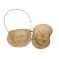 thumbnail image 5 of CalCastle Craft Bamboo Baskets with handle Gift Baskets, Woven Bread Roll Baskets, Food Serving Baskets, Natural Bamboo Material (4" Oval - 3 pcs), 5 of 7